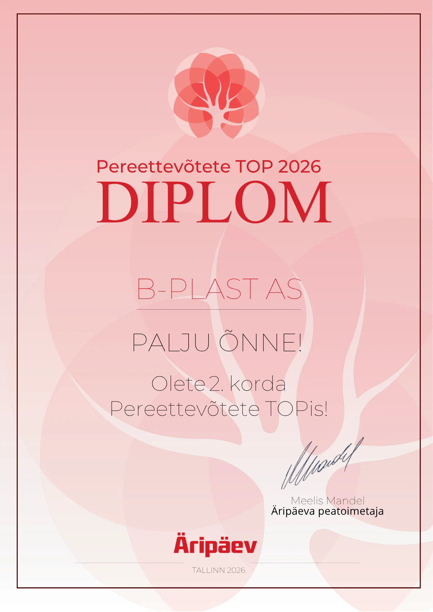 Pereettevõtete top